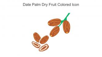 Date Palm Dry Fruit Colored Icon In Powerpoint Pptx Png And Editable Eps Format
