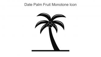 Date Palm Fruit Monotone Icon In Powerpoint Pptx Png And Editable Eps Format