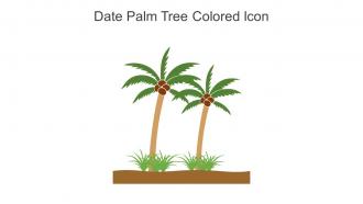Date Palm Tree Colored Icon In Powerpoint Pptx Png And Editable Eps Format