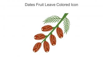 Dates Fruit Leave Colored Icon In Powerpoint Pptx Png And Editable Eps Format