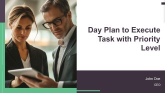Day Plan To Execute Task With Priority Level PPT Graphics AT