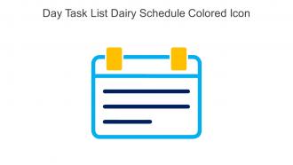 Day Task List Dairy Schedule Colored Icon In Powerpoint Pptx Png And Editable Eps Format