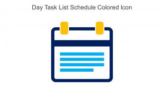Day Task List Schedule Colored Icon In Powerpoint Pptx Png And Editable Eps Format