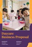 Daycare Business Proposal Report Sample Example Document