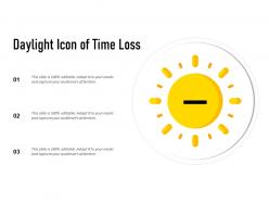 Daylight Icon Of Time Loss
