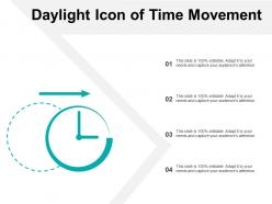 Daylight icon of time movement
