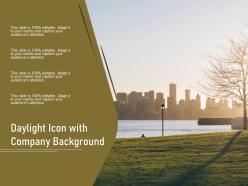 Daylight icon with company background