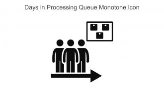 Days In Processing Queue Monotone Icon In Powerpoint Pptx Png And Editable Eps Format