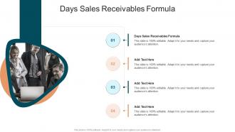 Days Sales Receivables Formula In Powerpoint And Google Slides Cpb