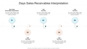 Days Sales Receivables Interpretation In Powerpoint And Google Slides Cpb