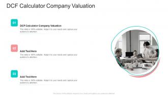 DCF Calculator Company Valuation In Powerpoint And Google Slides Cpb