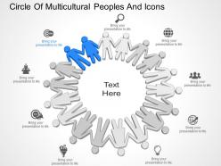Dd circle of multicultural peoples and icons powerpoint template