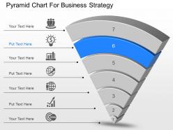 Dd pyramid chart for business strategy powerpoint template
