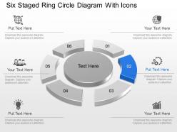 Dd six staged ring circle diagram with icons powerpoint template