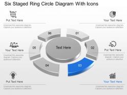 Dd six staged ring circle diagram with icons powerpoint template