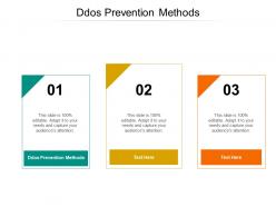Ddos prevention methods ppt powerpoint presentation clipart cpb