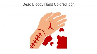 Dead Bloody Hand Colored Icon In Powerpoint Pptx Png And Editable Eps Format
