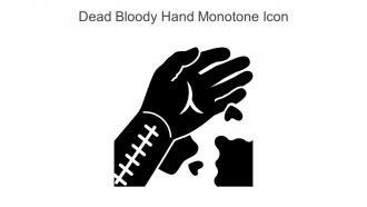 Dead Bloody Hand Monotone Icon In Powerpoint Pptx Png And Editable Eps Format