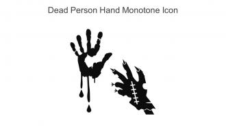 Dead Person Hand Monotone Icon In Powerpoint Pptx Png And Editable Eps Format