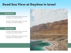 Dead sea view at daytime in israel