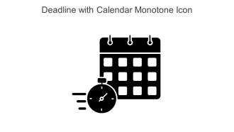 Deadline With Calendar Monotone Icon In Powerpoint Pptx Png And Editable Eps Format