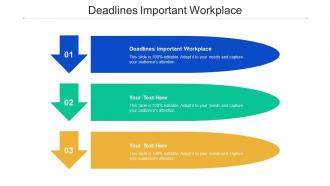 Deadlines Important Workplace Ppt Powerpoint Presentation Infographics Layouts Cpb