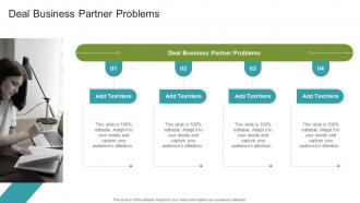Deal Business Partner Problems In Powerpoint And Google Slides Cpb