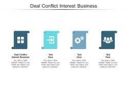 Deal conflict interest business ppt powerpoint presentation inspiration objects cpb