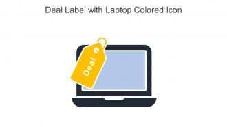 Deal Label With Laptop Colored Icon In Powerpoint Pptx Png And Editable Eps Format
