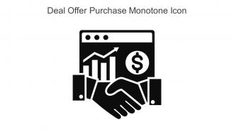 Deal Offer Purchase Monotone Icon In Powerpoint Pptx Png And Editable Eps Format