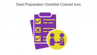 Deal Preparation Checklist Colored Icon In Powerpoint Pptx Png And Editable Eps Format