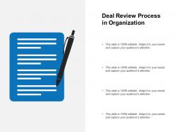 Deal review process in organization