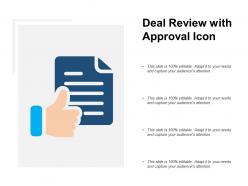 Deal Review With Approval Icon