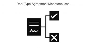 Deal Type Agreement Monotone Icon In Powerpoint Pptx Png And Editable Eps Format