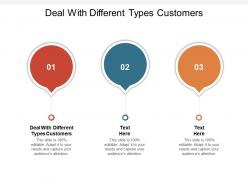 Deal with different types customers ppt powerpoint presentation pictures cpb