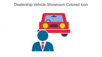Dealership Vehicle Showroom Colored Icon In Powerpoint Pptx Png And Editable Eps Format