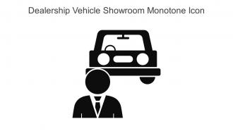 Dealership Vehicle Showroom Monotone Icon In Powerpoint Pptx Png And Editable Eps Format