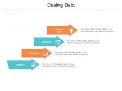 Dealing debt ppt powerpoint presentation portfolio elements cpb