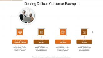 Dealing Difficult Customer Example In Powerpoint And Google Slides Cpb