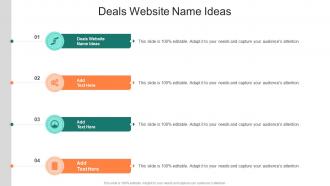 Deals Website Name Ideas In Powerpoint And Google Slides Cpb