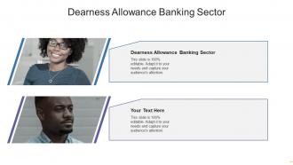 Dearness allowance banking sector ppt powerpoint presentation slides cpb