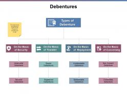 Debentures management ppt powerpoint presentation file model