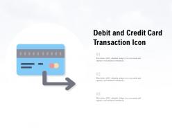Debit And Credit Card Transaction Icon