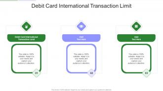 Debit Card International Transaction Limit In Powerpoint And Google Slides Cpb
