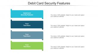 Debit card security features ppt powerpoint presentation file smartart cpb