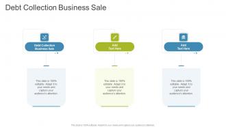 Debt Collection Business Sale In Powerpoint And Google Slides Cpb