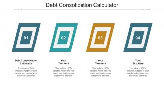 Debt Consolidation Calculator Ppt Powerpoint Presentation Icon Design Ideas Cpb
