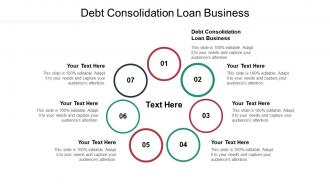Debt consolidation loan business ppt powerpoint presentation icon skills cpb