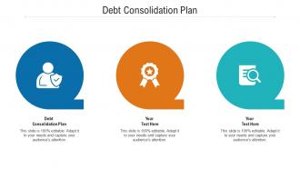 Debt consolidation plan ppt powerpoint presentation portfolio ideas cpb