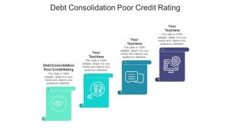 Debt consolidation poor credit rating ppt powerpoint presentation pictures show cpb